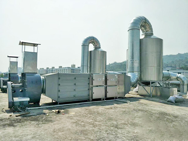 家具厂喷油房废气处理系统